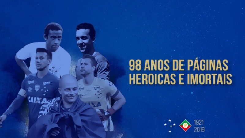 Cruzeiro completa 98 anos de glórias, conquistas e um futuro incerto